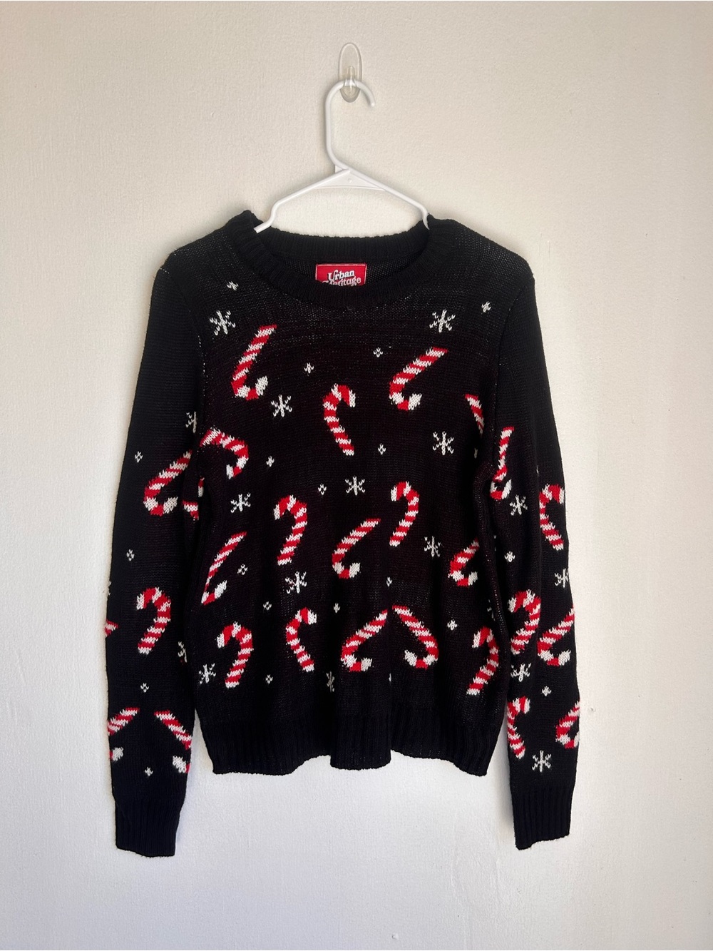 Urban Heritage Black Knit Crewneck Sweater